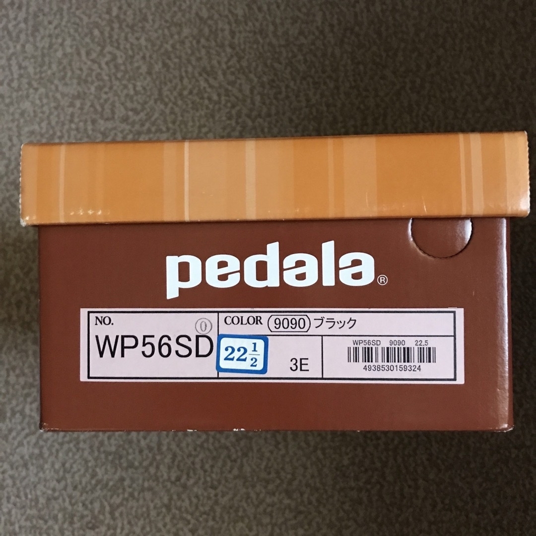 Pedala（asics）(ペダラ)のアシックス ペダラ ウォーキングシューズ 22.5cm 3E ブラック 匿名配送 レディースの靴/シューズ(スニーカー)の商品写真
