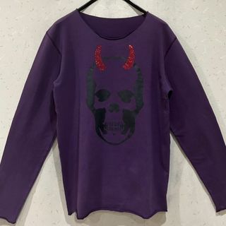 ルシアンペラフィネ(Lucien pellat-finet)の＊ルシアンペラフィネ スワロフ 鬼 スカル 長袖 カットソー トップス L(Tシャツ/カットソー(七分/長袖))