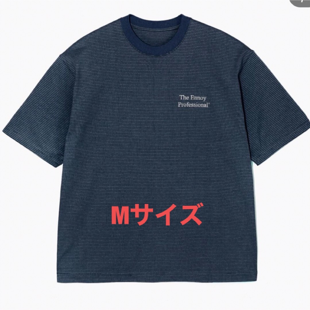 ENNOY エンノイ　23SS BORDER S/S TEE NAVY M