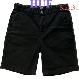 ハフ(HUF)のHUF ハフ　ロゴ　メンズ　ショートパンツ　クラッシックフィット　ブラック(ショートパンツ)