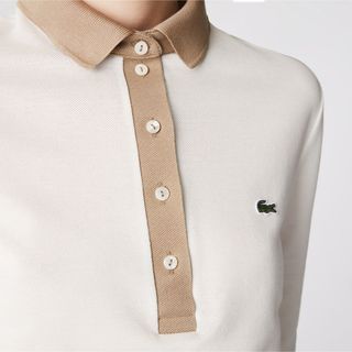 ラコステ(LACOSTE)のコントラストカラーポロシャツ(ポロシャツ)