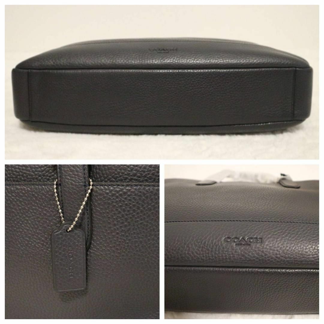 【新品】 COACH ハミルトン F11319 レザー ブリーフケース ネイビー 6