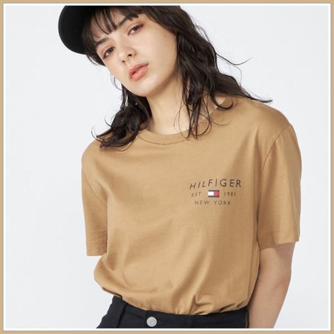 TOMMY HILFIGER(トミーヒルフィガー)のこの夏の定番　スモールロゴTシャツ ブラウン XLサイズ　MW30033 メンズのトップス(Tシャツ/カットソー(半袖/袖なし))の商品写真