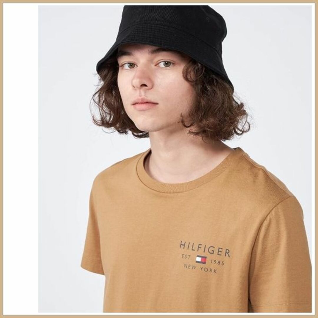 TOMMY HILFIGER(トミーヒルフィガー)のこの夏の定番　スモールロゴTシャツ ブラウン XLサイズ　MW30033 メンズのトップス(Tシャツ/カットソー(半袖/袖なし))の商品写真