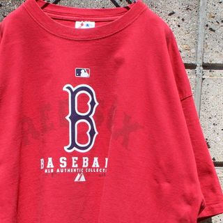 マジェスティック(Majestic)のRed Sox 00sオーセンティック コレクション ビッグサイズ 古着Tシャツ(Tシャツ/カットソー(半袖/袖なし))