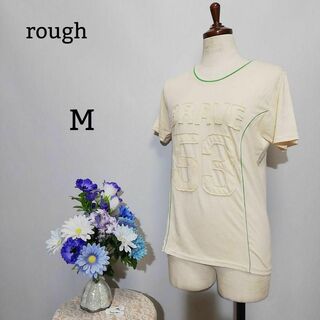 ラフ(rough)のrough　ラフ　新品未使用品　Tシャツ Mサイズ　生成り系色(Tシャツ(半袖/袖なし))