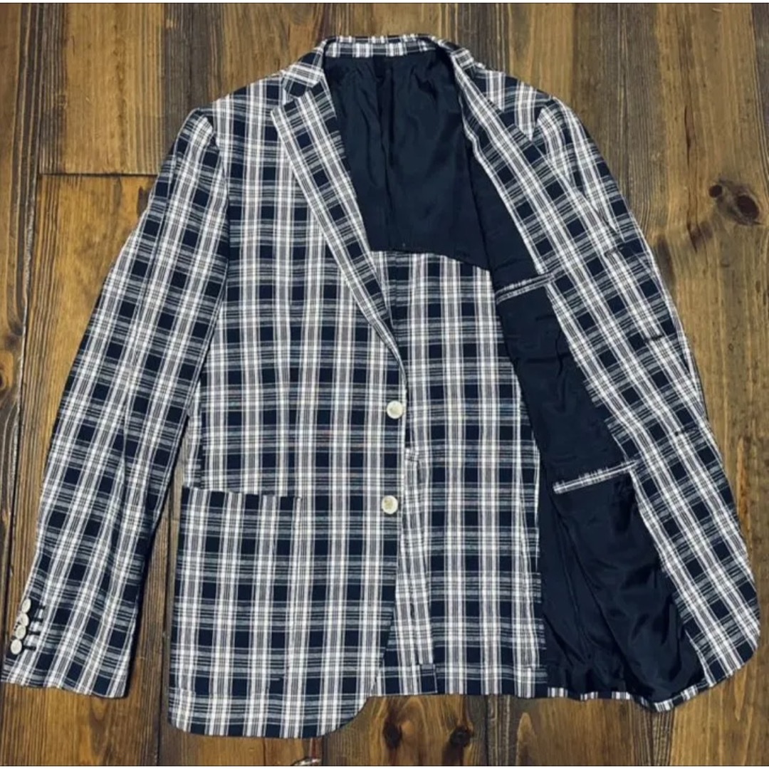 Tonello Washed-out Plaid Tailored Jacket 2