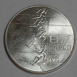 フィンランド　10マラッカ　銀貨　1971年(その他)