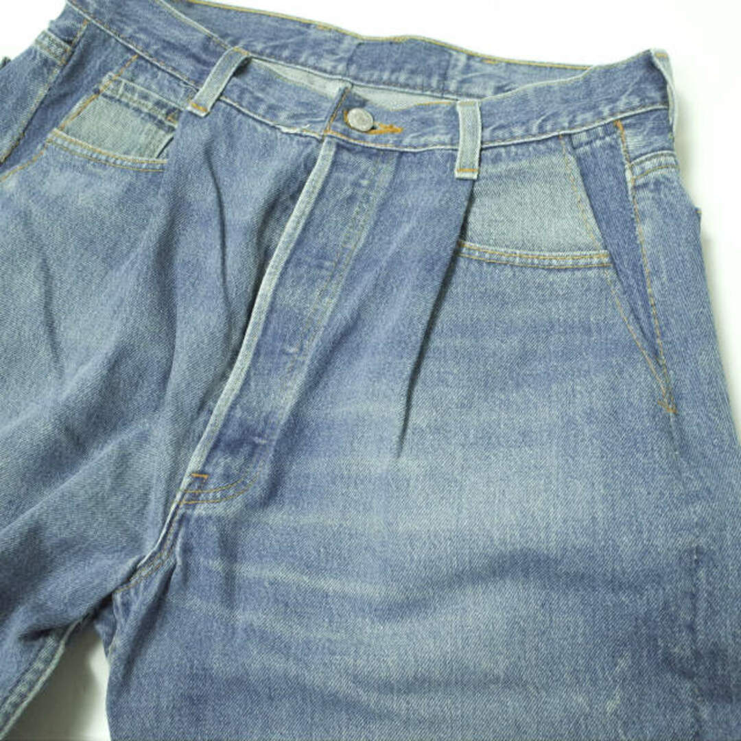 HED MAYNER ヘドメイナー PLEATED DENIM Levi's再構築 プリーツデニム