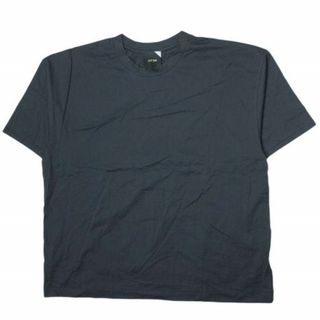 エイトン(ATON)のATON エイトン 日本製 SUVIN 60/2 OVERSIZED T-SHIRT オーバーサイズTシャツ KKAGKM0015 06(L) NAVY 半袖 クルーネック トップス【中古】【ATON】(Tシャツ/カットソー(半袖/袖なし))