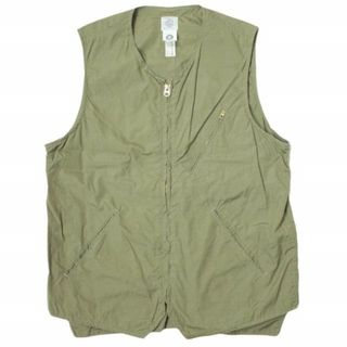 ポストオーバーオールズ(POST OVERALLS)のPOST O'ALLS ポストオーバーオールズ アメリカ製 Northwest - Cotton Broadcloth コットンブロードクロス ジップベスト 11-06-0280 M SAGE ジレ トップス【中古】【POST O'ALLS】(ベスト)