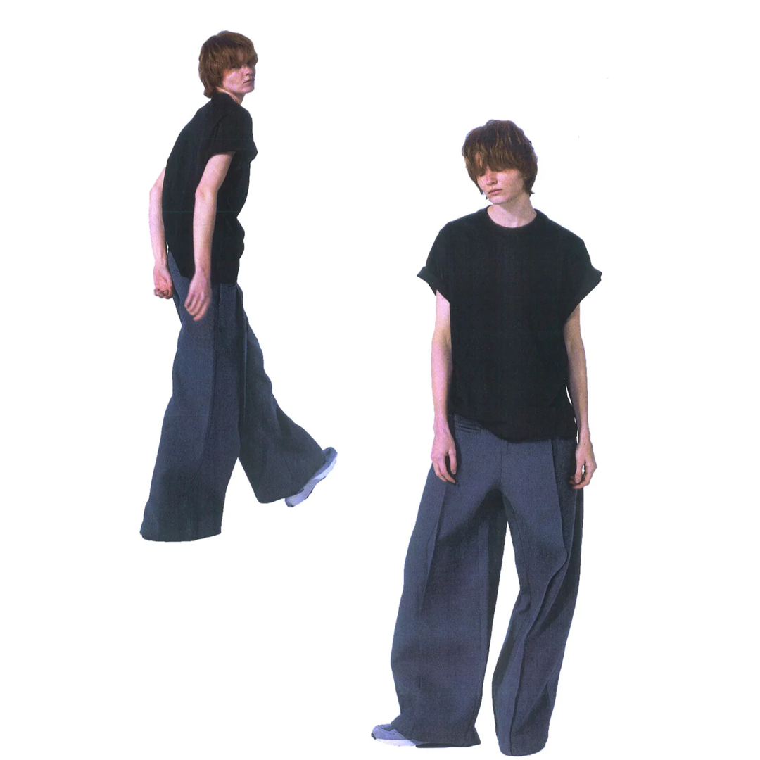 fax copy express WIDE-LEG SUIT PANTS