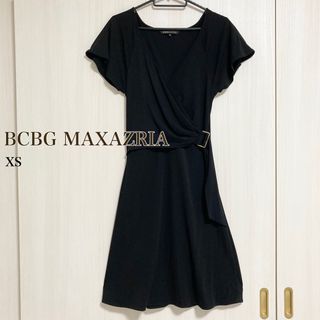 ビーシービージーマックスアズリア(BCBGMAXAZRIA)のBCBGMAXAZRIA ジャージーカシュクールワンピース(ひざ丈ワンピース)