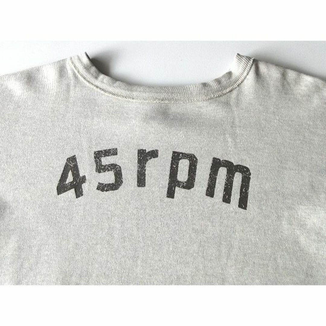 45R   パトアシュ　ガーゼ裏毛のスウェットTシャツ