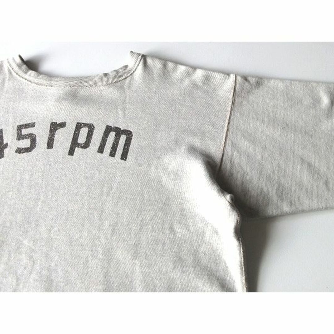 45R   パトアシュ　ガーゼ裏毛のスウェットTシャツ