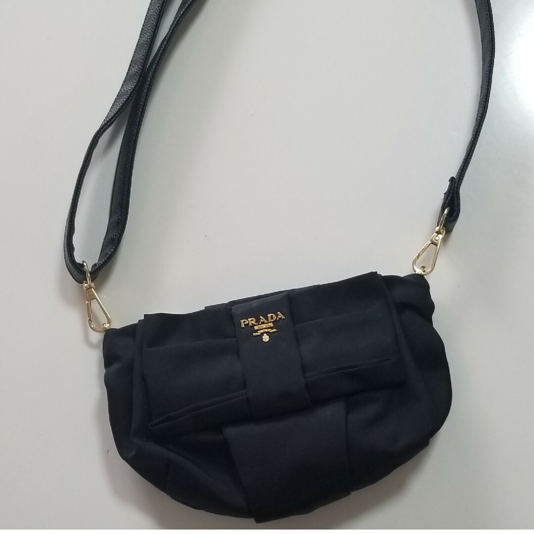 新品　PRADA リボンバック