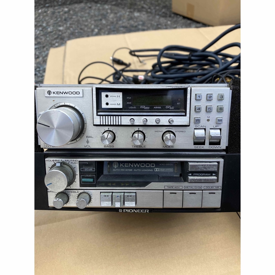 KENWOOD - ケンウッド カーオーディオ 旧車 当時物 カセット・CD KENWOOD - ケンウッド カーオーディオ 旧車 当時物 カセット・CD