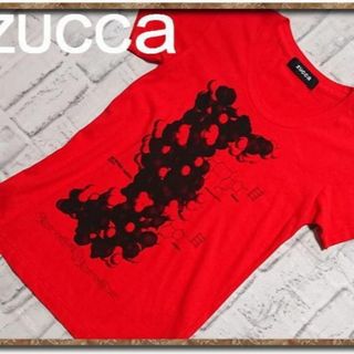 ズッカ(ZUCCa)のズッカ　プリント半袖Tシャツ　赤(Tシャツ(半袖/袖なし))