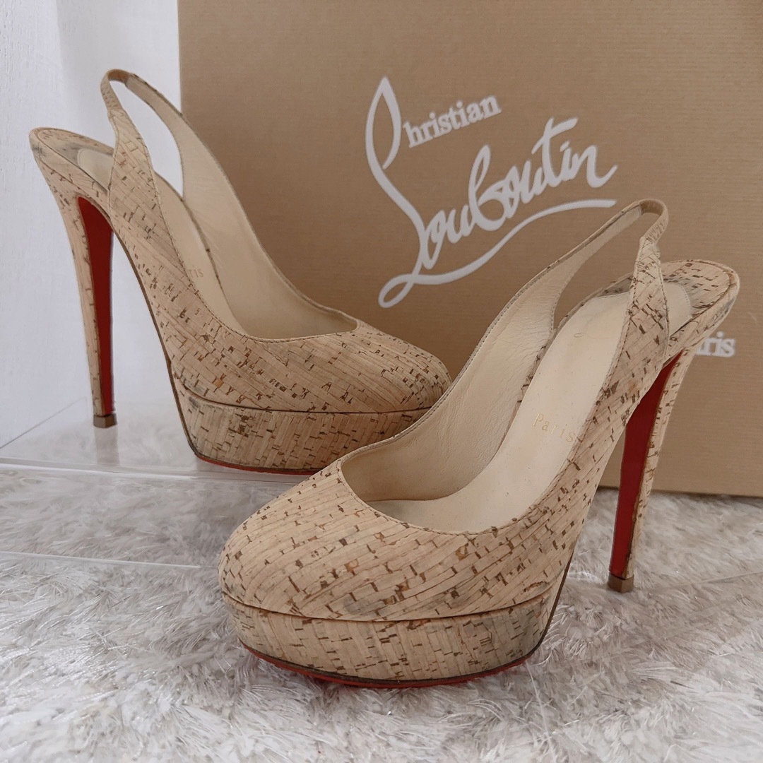 Christian Louboutin(クリスチャンルブタン)のクリスチャンルブタン　ハイヒール　パンプス　サンダル　ピンヒール　靴　美品 レディースの靴/シューズ(ハイヒール/パンプス)の商品写真