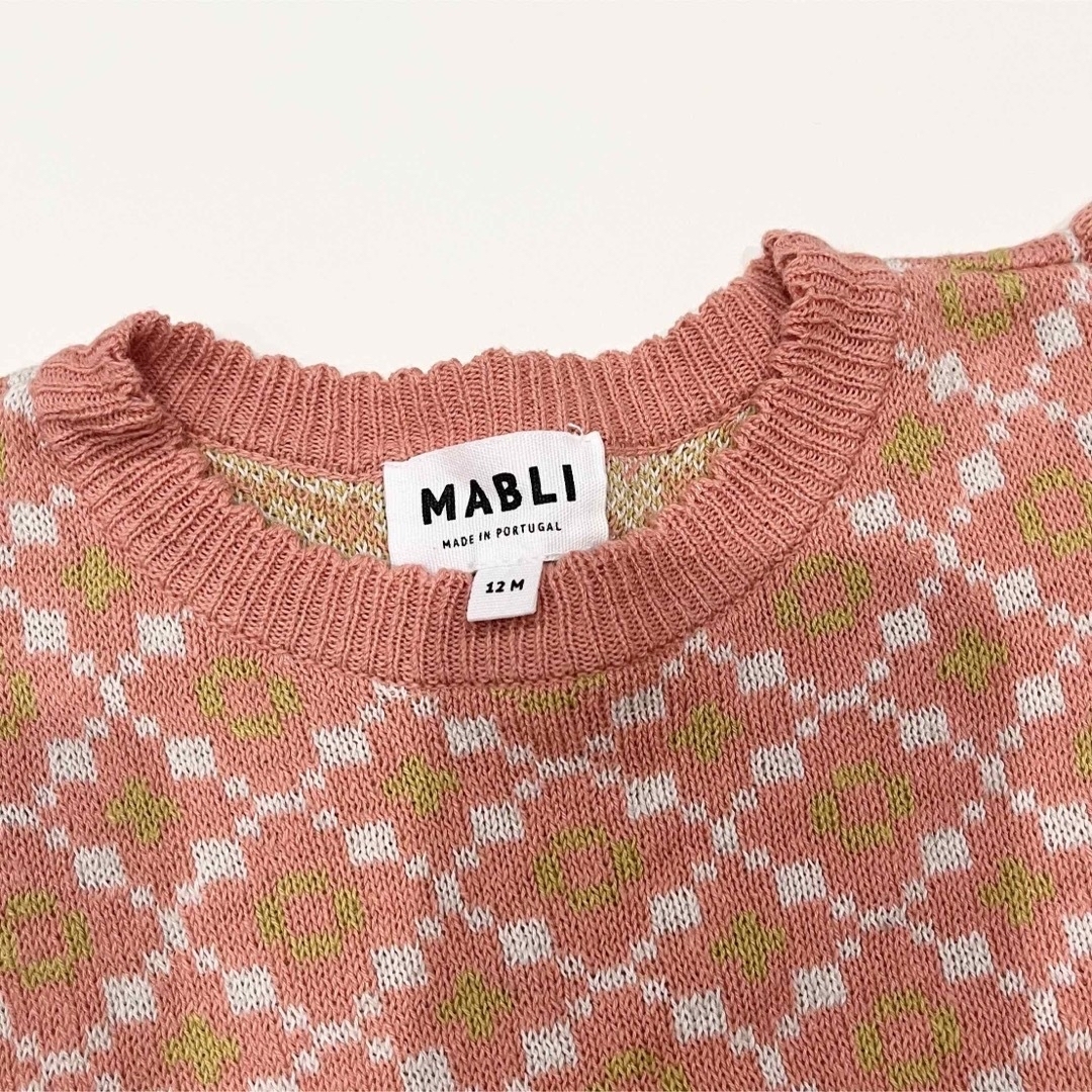 Caramel baby&child (キャラメルベビー&チャイルド)のmabli  ニット　12m   着１　サマーニット ss キッズ/ベビー/マタニティのベビー服(~85cm)(ニット/セーター)の商品写真