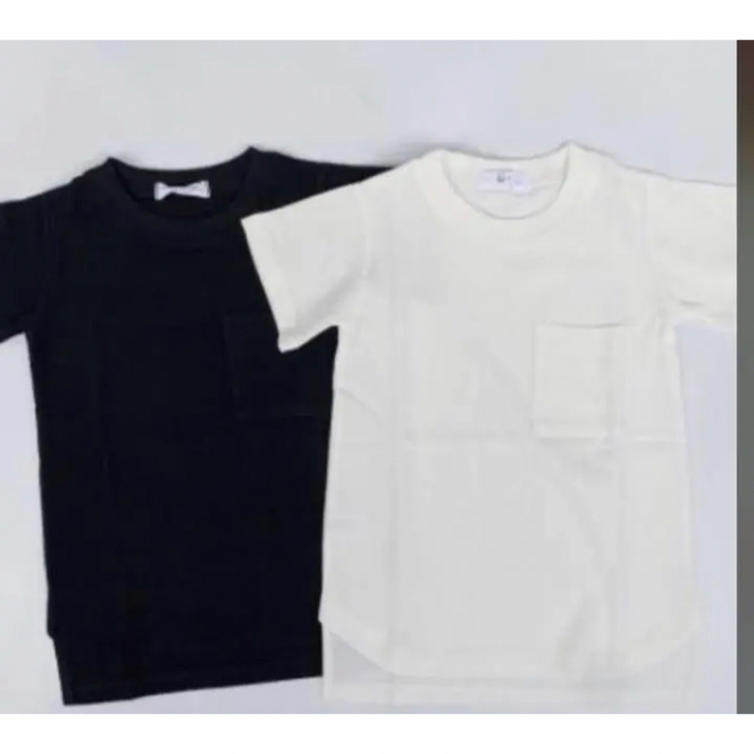 お値下げ　新品  オーバーサイズTシャツワンピ ホワイト90のみ キッズ/ベビー/マタニティのキッズ服女の子用(90cm~)(ワンピース)の商品写真