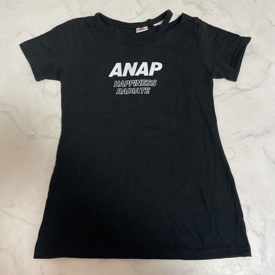 ANAP Kids(アナップキッズ)のANAPキッズ　肩出しTシャツ　 キッズ/ベビー/マタニティのキッズ服女の子用(90cm~)(Tシャツ/カットソー)の商品写真