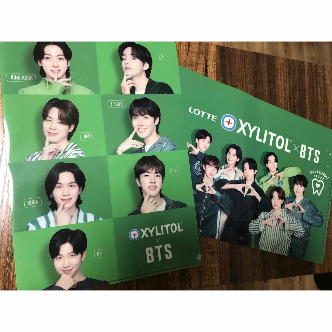 BTS × XYLITOL クリアファイル　非売品 エンタメ/ホビーのタレントグッズ(ミュージシャン)の商品写真