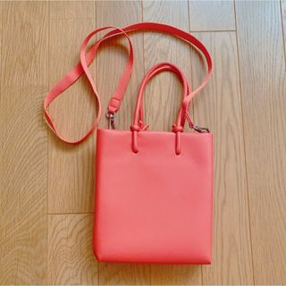 ザラ(ZARA)のZARA ザラ　ミニマムトートバッグ　オレンジ(トートバッグ)