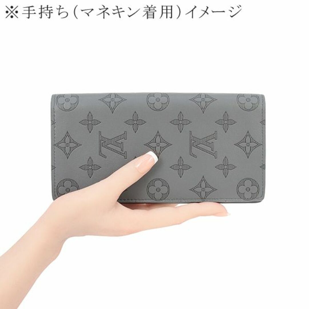 LOUIS VUITTON - ルイヴィトン 二つ折り 長財布 メンズ グレー LV 新品