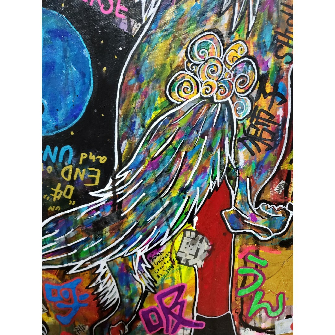 2021年製作*価格交渉OK*】狛犬と獅子 現代アート - 絵画/タペストリー