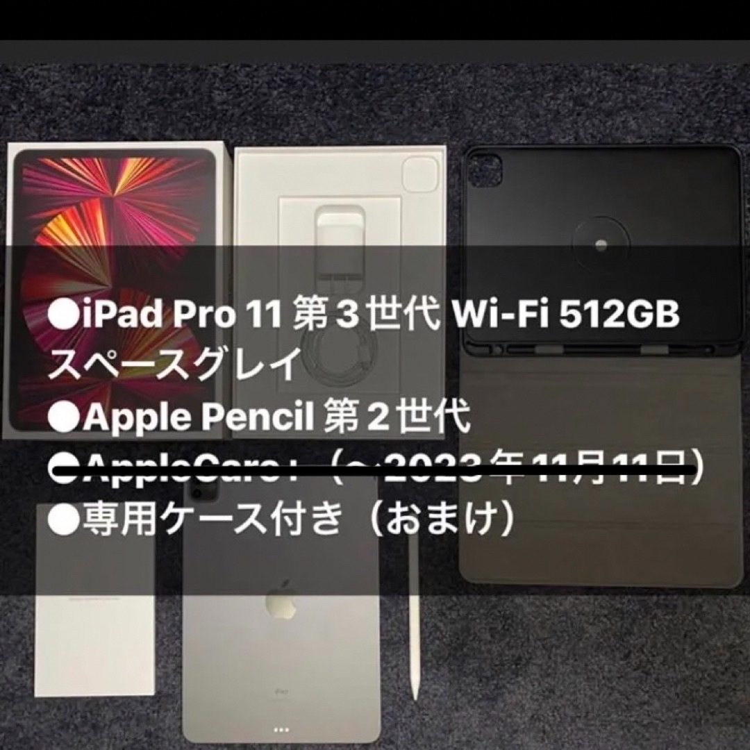 【美品】Apple  iPad Pro11 第3世代　512GB