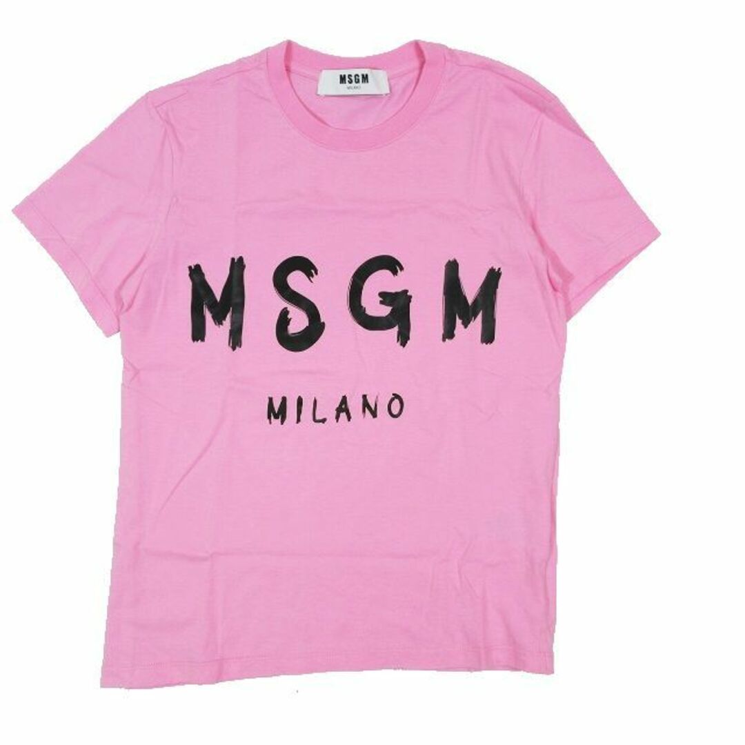 エムエスジーエム MSGM ブラッシュロゴ プリント Tシャツ カットソー