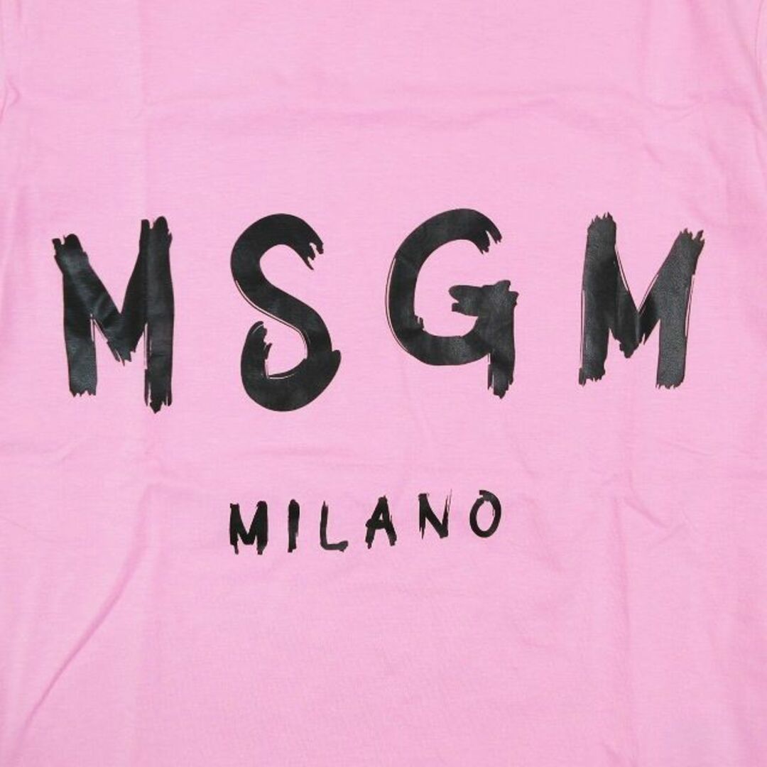 エムエスジーエム MSGM ブラッシュロゴ プリント Tシャツ カットソー