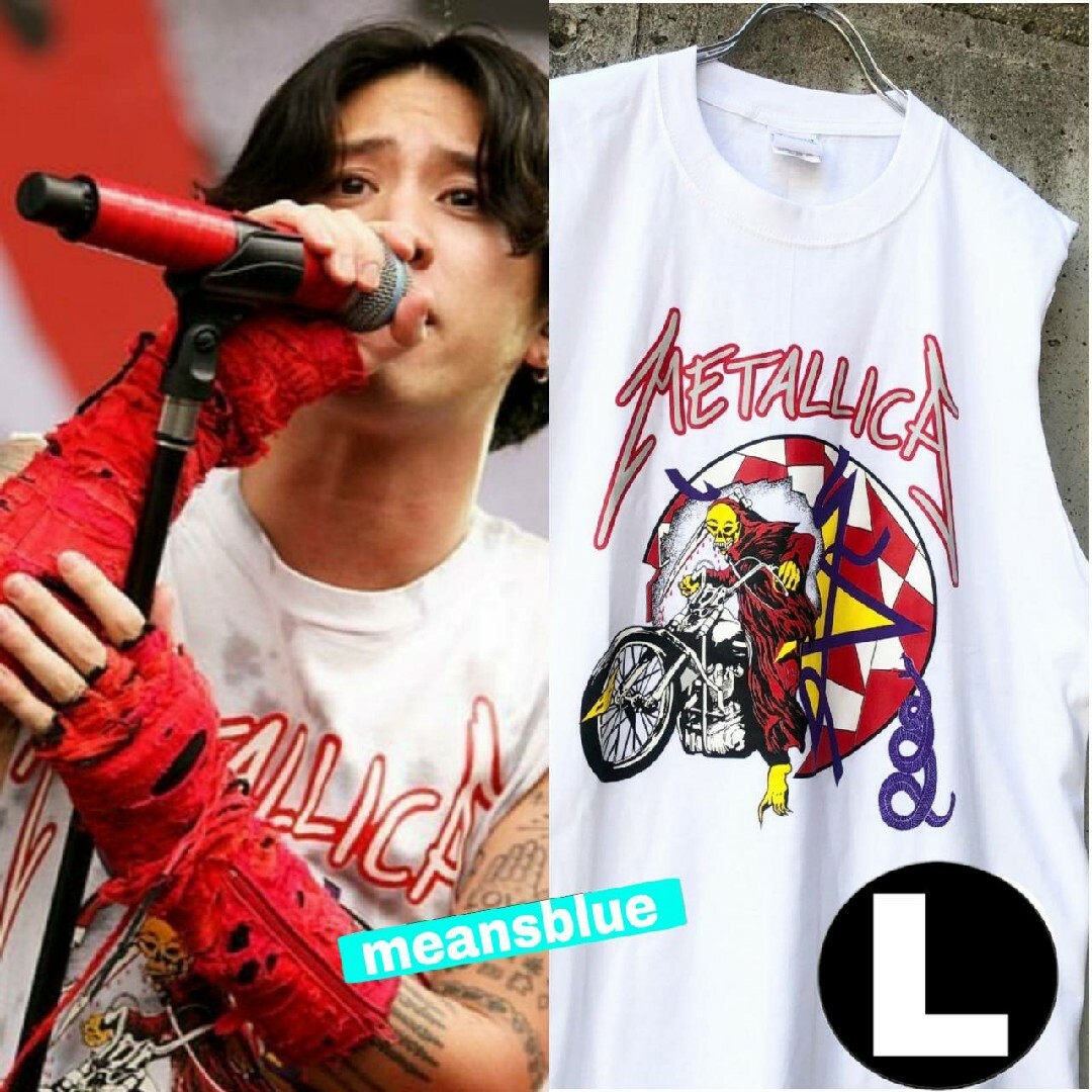 ONE OK ROCK(ワンオクロック)のＬ☆94 半袖　mettalica worldtour Tシャツ メンズのトップス(Tシャツ/カットソー(半袖/袖なし))の商品写真