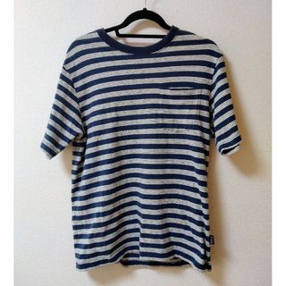 パタゴニア(patagonia)のパタゴニアオーガニックコットンミッドウェイトポケットTシャツ（ストライプ）(Tシャツ/カットソー(半袖/袖なし))