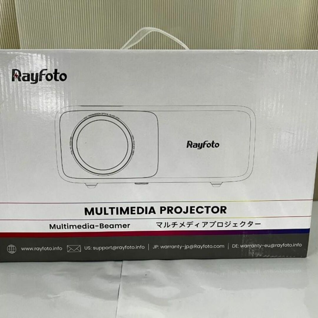 【赤字価格】Rayfoto WiFi プロジェクター 小型 10000lm 新品