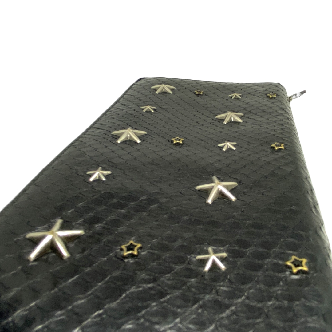 JIMMY CHOO - ジミーチュウ スタッズ ラウンドファスナー長財布 JIMMY CHOO - ジミーチュウ スタッズ ラウンドファスナー長財布