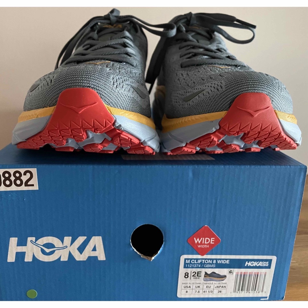 新品・未使用】HOKA クリフトン８ ワイド 26.0cm - シューズ