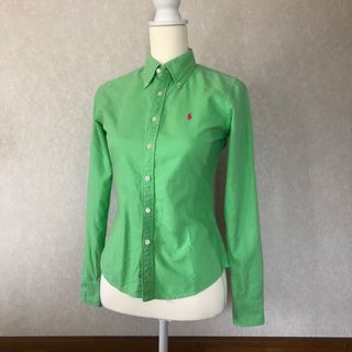 ラルフローレン(Ralph Lauren)のラルフローレン　長袖シャツ　グリーン　Ralph Lauren ワンポイント(シャツ/ブラウス(半袖/袖なし))