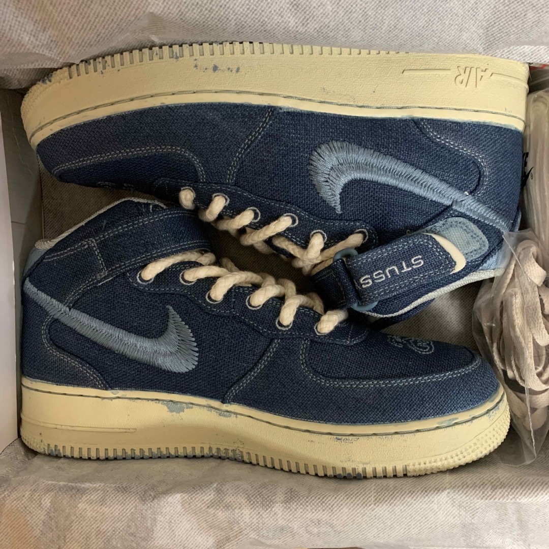 エアフォース1 MID  ネイビースエード　AIRFORCE1