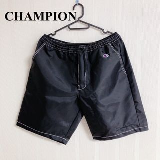 チャンピオン(Champion)の【極美品】チャンピオン　ナイロンハーフパンツ　短パン　Lサイズ(ショートパンツ)