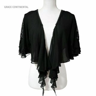 GRACE CONTINENTAL - 新品タグ付き グレースコンチネンタル シルクドルマンボレロ ブラック シアー S