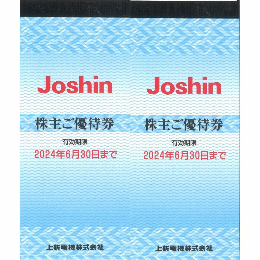 上新電機 株主優待 24000円分(200円券60枚綴×2冊) 24.6.30迄ショッピング