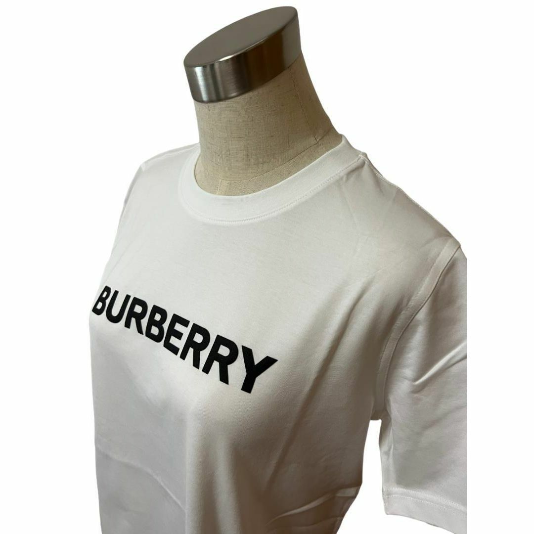 新品★Burberry ロゴプリント コットン Tシャツ S ホワイト