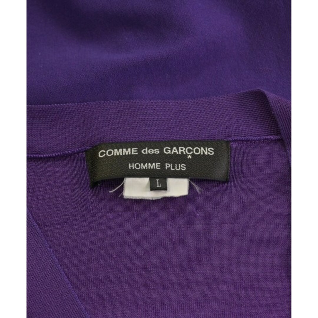 COMME des GARCONS HOMME PLUS(コムデギャルソンオムプリュス)のCOMME des GARCONS HOMME PLUS カーディガン L 紫 【古着】【中古】 メンズのトップス(カーディガン)の商品写真