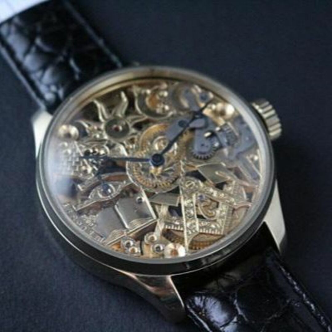 OMEGA - オメガ 懐中時計ムーブメント使用カスタム腕時計