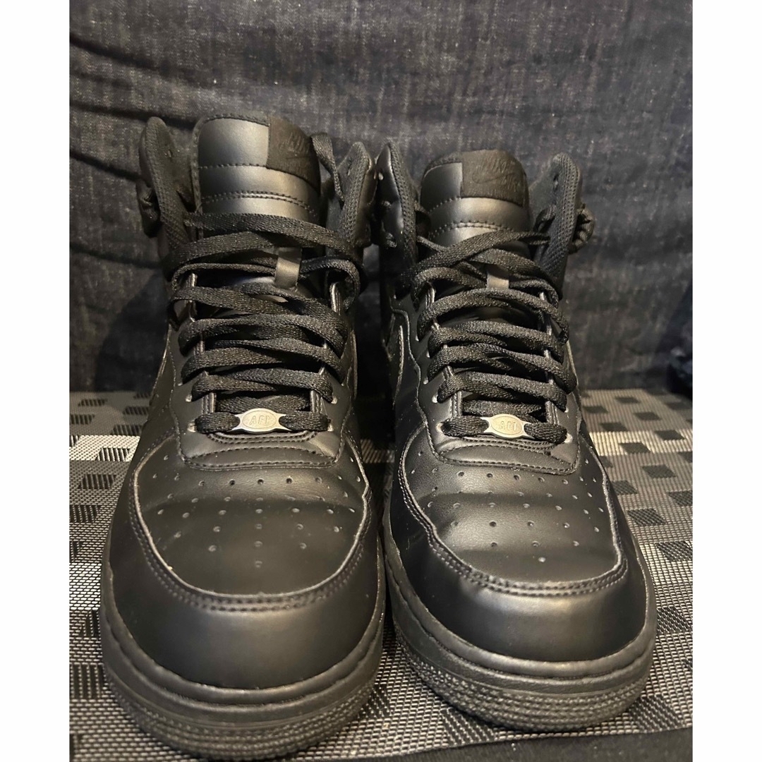 NIKE - NIKEエアフォース1 人気の漆黒トリプルブラック!ハイカットの