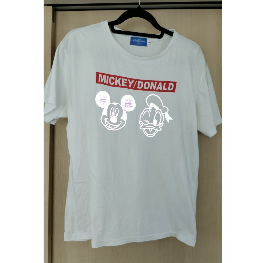 ディズニーリゾート　トリックTシャツ　ミッキードナルド　サイズM　TDL TDS メンズのトップス(Tシャツ/カットソー(半袖/袖なし))の商品写真