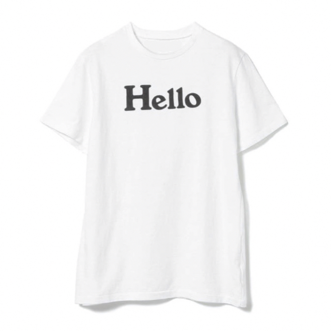 TOMORROWLAND(トゥモローランド)のインポート ロゴ Tシャツ HELLO ハロー  レディース 白 ホワイト レディースのトップス(Tシャツ(半袖/袖なし))の商品写真