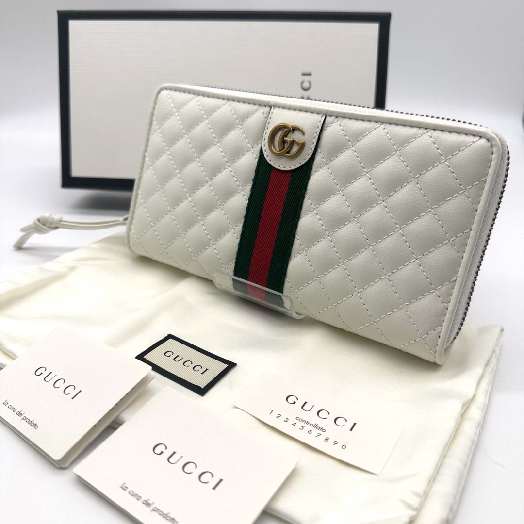 極上美品】GUCCI グッチ オフィディア キルティング ジップアラウンド-